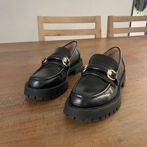 Zara Chunky Lug Sole Loafers